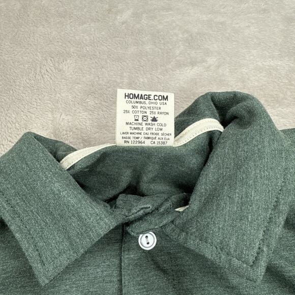 3 Homage Short Sleeve Polo In Size Small / Red / Green / Blue - Picture 5 of 8